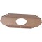 Ekena Millwork Chrysler Wood Fretwork Pierced Ceiling Medallion, Wood (Paint Grade), 24"W x 12"H x 6 1/4"ID x 3/8"T CMWP24X12X0375CSMF - alternate 2